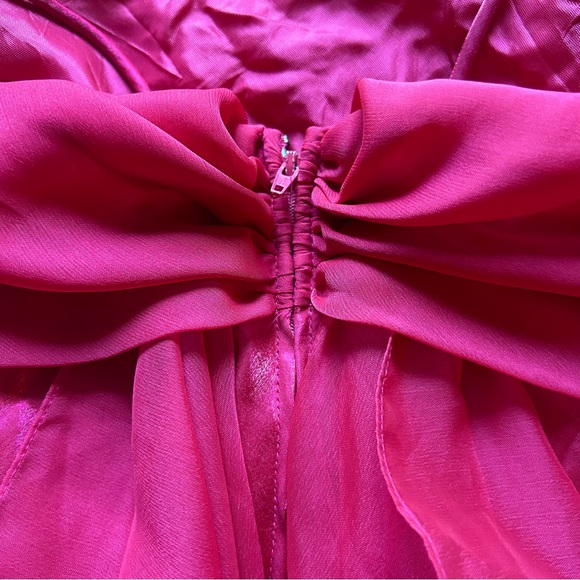 Pink Satin Betsy and Adam Dress - Picture 4 of 6